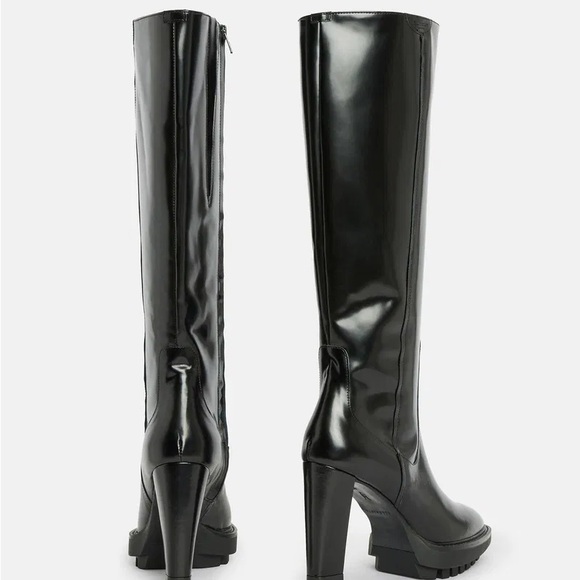 ALLSAINTS Harlem knee-high platform boots US 7.5-8/UK 5/EU 38 - Picture 2 of 6